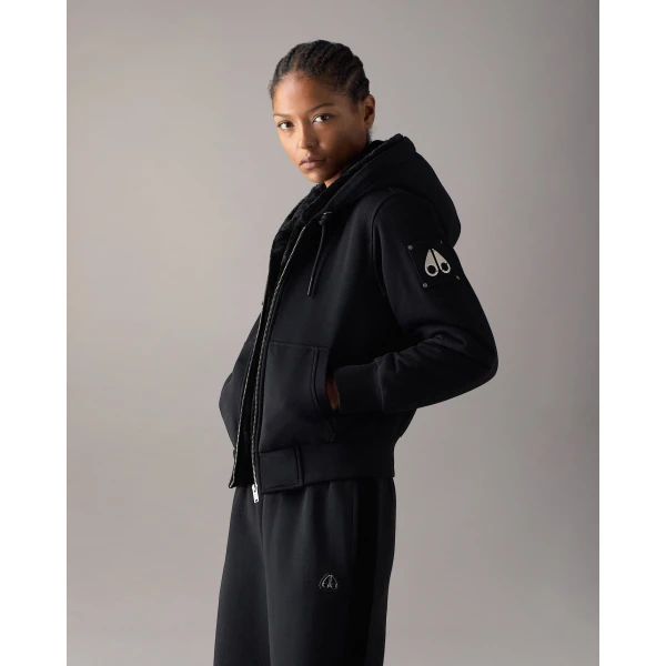 Moose Knuckles Classic Bunny Hoodie in Black | Hoodies | Luxury Shoes 