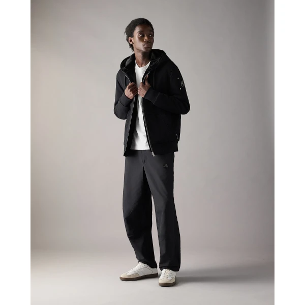 Moose Knuckles Classic Bunny Hoodie in Black | Sweatshirts | Luxury Shoes 