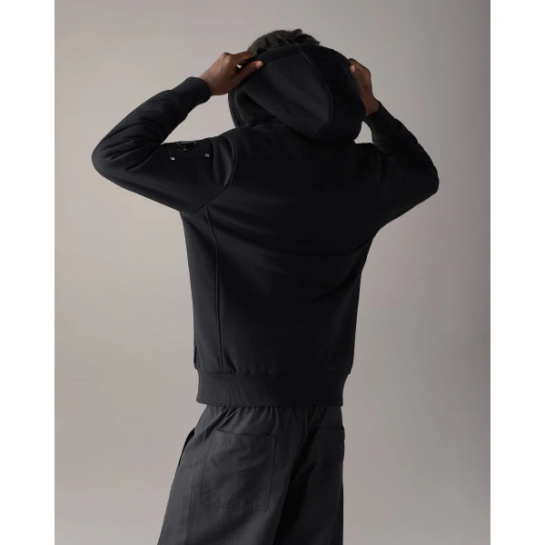 Moose Knuckles Classic Bunny Hoodie in Black | Sweatshirts | Luxury Shoes 
