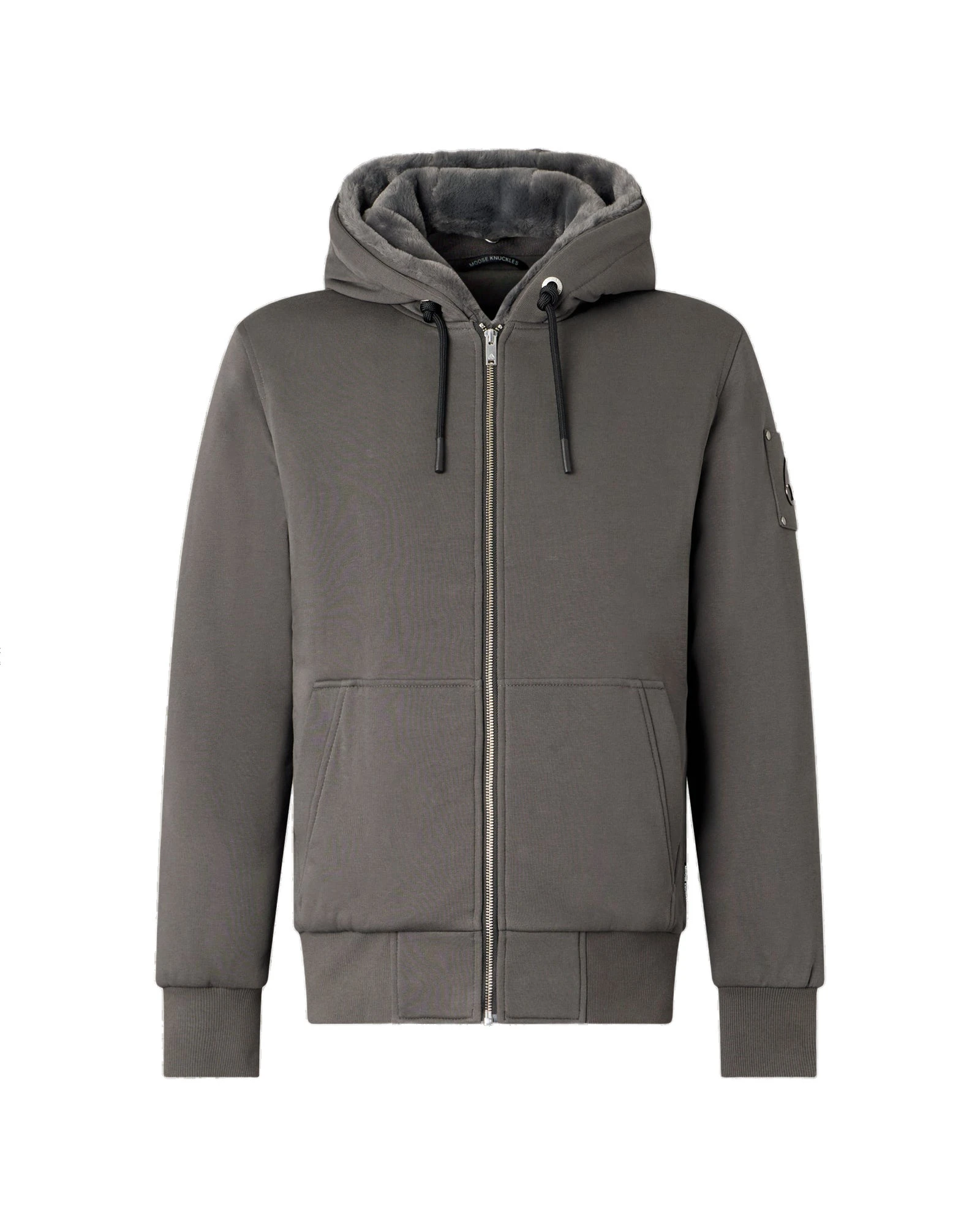 Moose Knuckles Classic Bunny Hoodie in Cement Moose Knuckles Classic Bunny Hoodie in Cement | Luxury Shoes