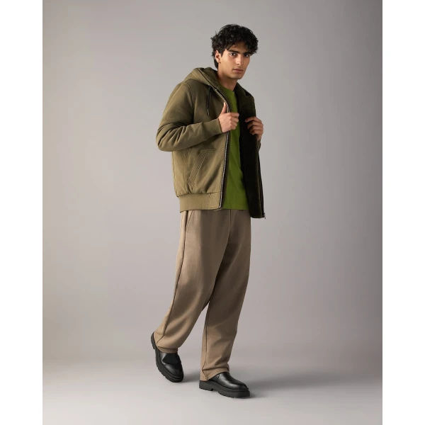 Moose Knuckles Classic Bunny Hoodie in Combat | Sweatshirts | Luxury Shoes 