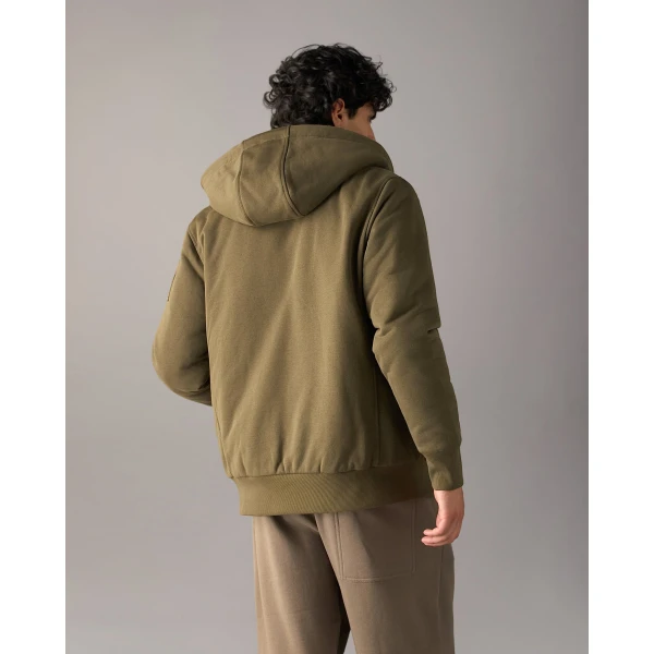 Moose Knuckles Classic Bunny Hoodie in Combat | Sweatshirts | Luxury Shoes 