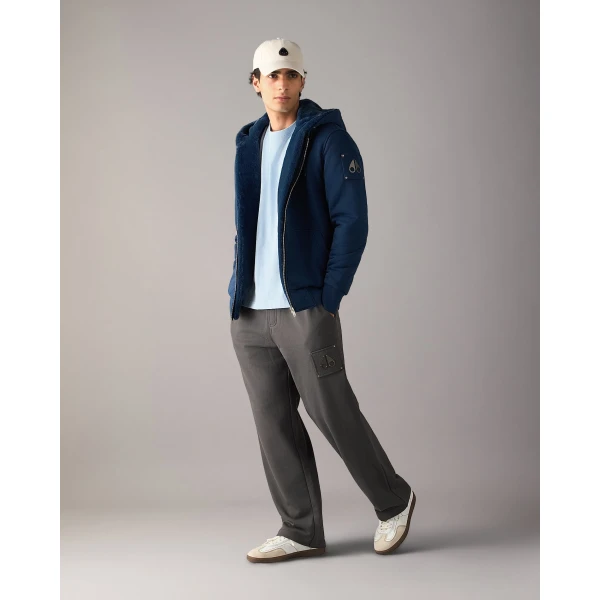 Moose Knuckles Classic Bunny Hoodie in Nightfall | Sweatshirts | Luxury Shoes 