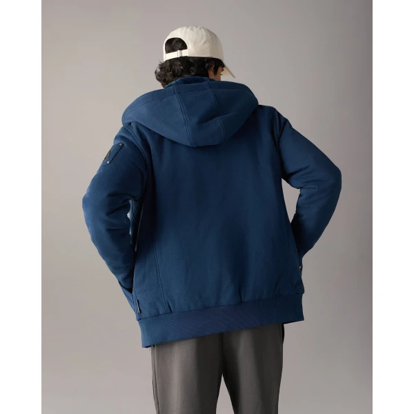 Moose Knuckles Classic Bunny Hoodie in Nightfall | Sweatshirts | Luxury Shoes 