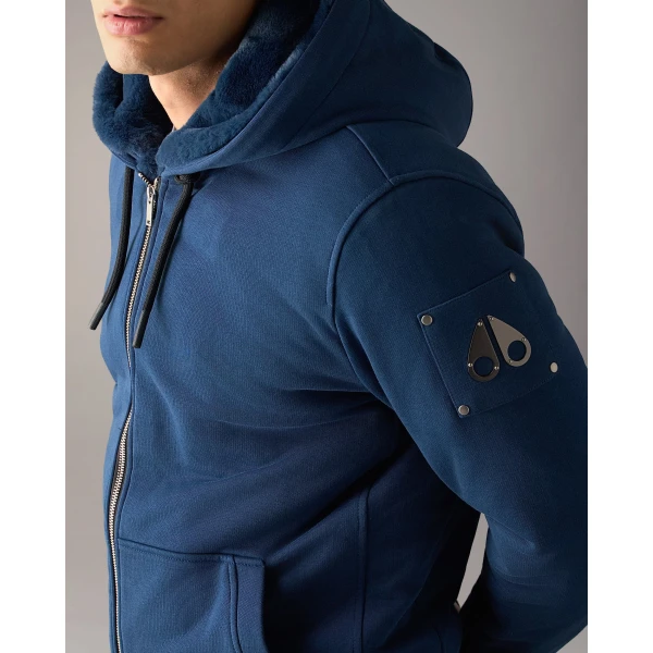 Moose Knuckles Classic Bunny Hoodie in Nightfall | Sweatshirts | Luxury Shoes 