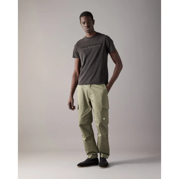 Moose Knuckles Connor Logo T-Shirt in Black | T-shirts & vests | Luxury Shoes 