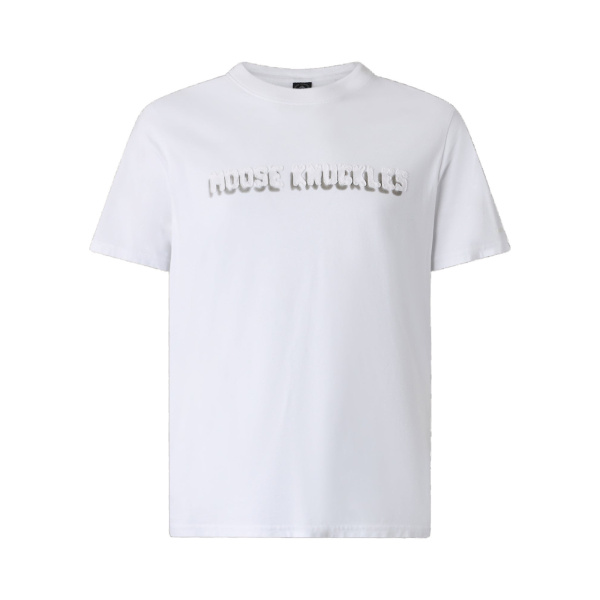 Moose Knuckles Connor Logo T-Shirt in Milky Way | Luxury Shoes 