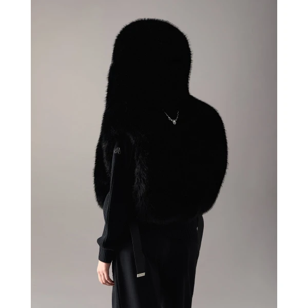 Moose Knuckles Cosmo Faux Fur Vest in Black | Vests | Luxury Shoes 