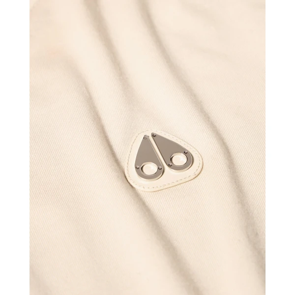 Moose Knuckles Crescent T-Shirt in Alabaster | T-shirts | Luxury Shoes 
