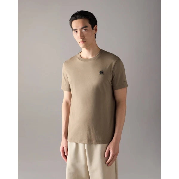 Moose Knuckles Crescent T-Shirt in Ashen | T-shirts & vests | Luxury Shoes 