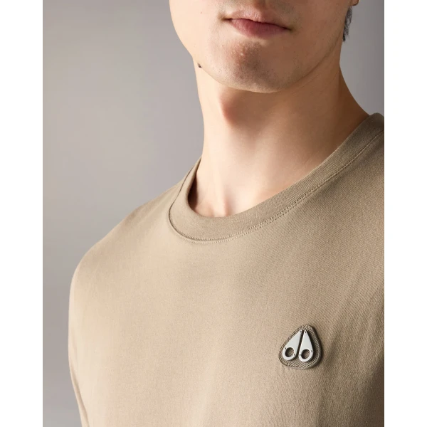 Moose Knuckles Crescent T-Shirt in Ashen | T-shirts & vests | Luxury Shoes 