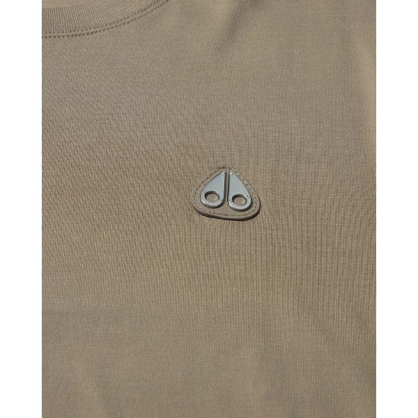 Moose Knuckles Crescent T-Shirt in Ashen | T-shirts & vests | Luxury Shoes 