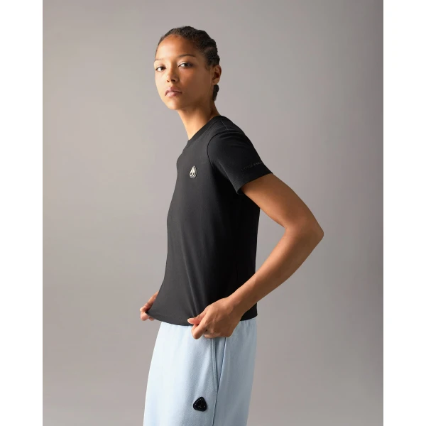Moose Knuckles Crescent T-Shirt in Black | T-shirts | Luxury Shoes 
