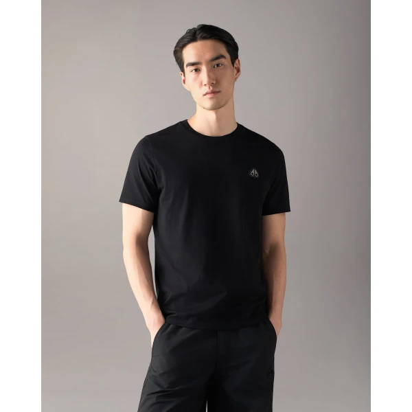 Moose Knuckles Crescent T-Shirt in Black | T-shirts & vests | Luxury Shoes 