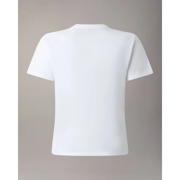 Moose Knuckles Crescent T-Shirt in Milky Way | T-shirts | Luxury Shoes 