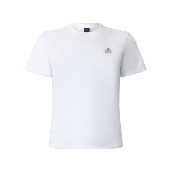 Moose Knuckles Crescent T-Shirt in Milky Way | Luxury Shoes 