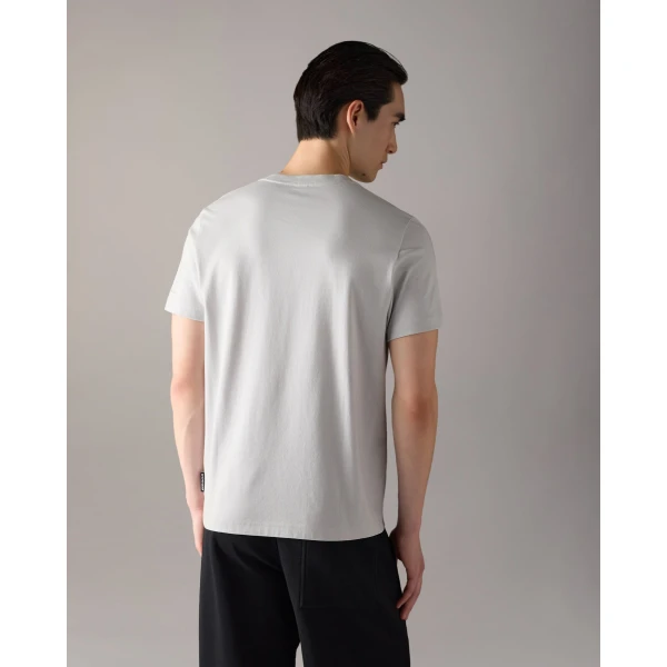 Moose Knuckles Crescent T-Shirt in Stone | T-shirts & vests | Luxury Shoes 