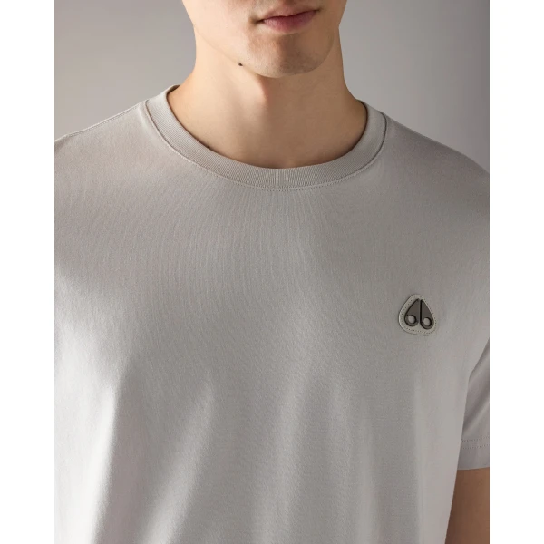 Moose Knuckles Crescent T-Shirt in Stone | T-shirts & vests | Luxury Shoes 