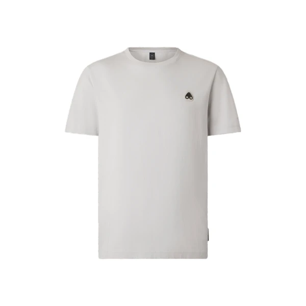 Moose Knuckles Crescent T-Shirt in Stone | Luxury Shoes 