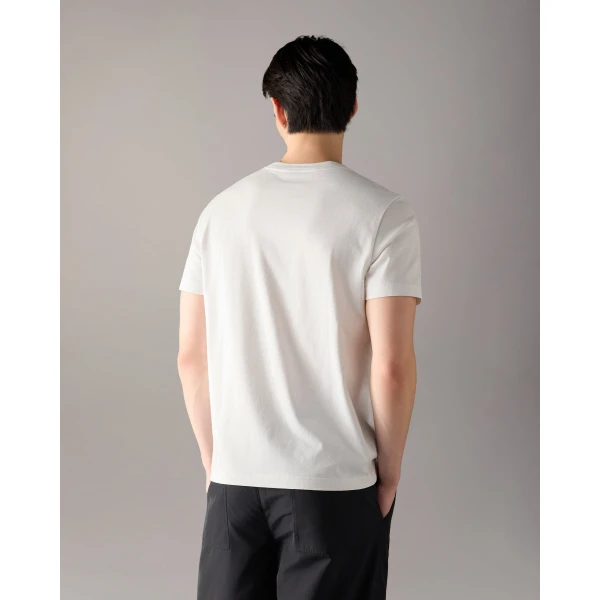 Moose Knuckles Crescent T-Shirt in White | T-shirts & vests | Luxury Shoes 