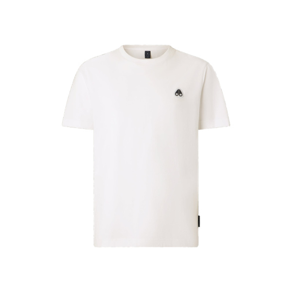 Moose Knuckles Crescent T-Shirt in White | Luxury Shoes 