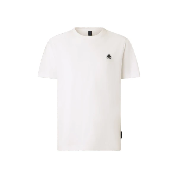 Moose Knuckles Crescent T-Shirt in White | Luxury Shoes 