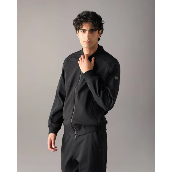 Moose Knuckles Dalon Bomber in Black | Men Jackets | Luxury Shoes 