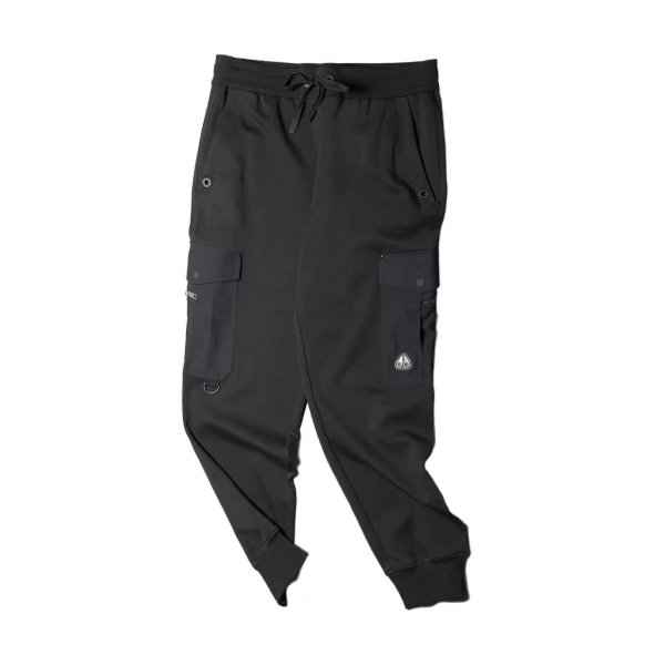 Dalon Cargo Joggers in Black