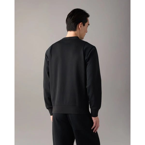 Moose Knuckles Dalon Crewneck Sweatshirt in Black | Sweatshirts | Luxury Shoes 