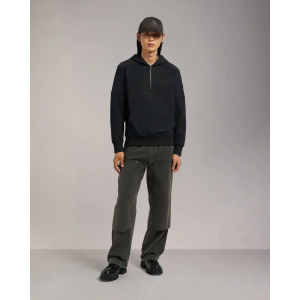 Moose Knuckles Dalon Hoodie in Black | Sweatshirts | Luxury Shoes 
