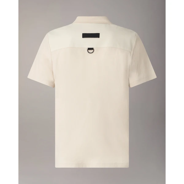 Moose Knuckles Dalon Polo in Alabaster | T-shirts & vests | Luxury Shoes 