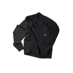 Moose Knuckles Dalon Quarter-Zip Sweatshirt in Black | Luxury Shoes 