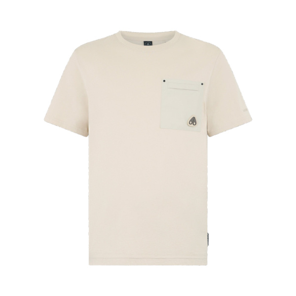 Moose Knuckles Dalon T-Shirt in Alabaster | Luxury Shoes 