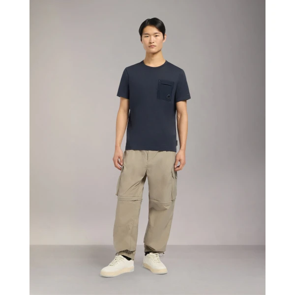 Moose Knuckles Dalon T-Shirt in Navy | T-shirts & vests | Luxury Shoes 