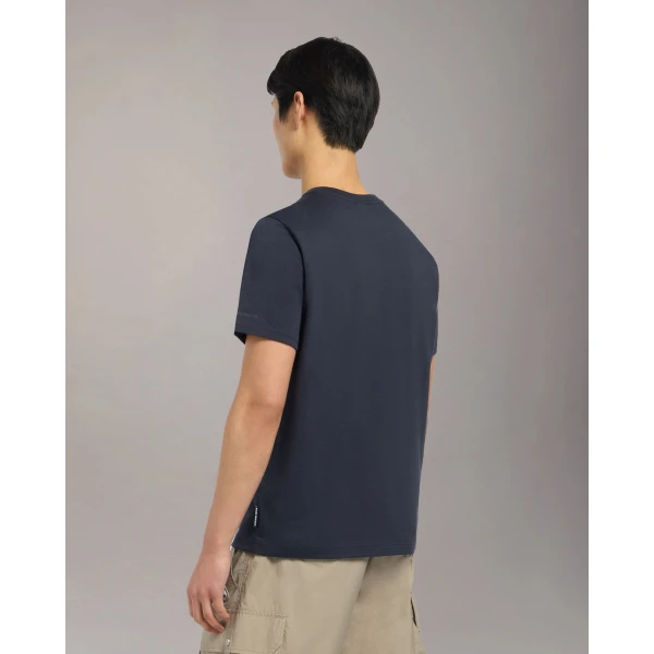 Moose Knuckles Dalon T-Shirt in Navy | T-shirts & vests | Luxury Shoes 