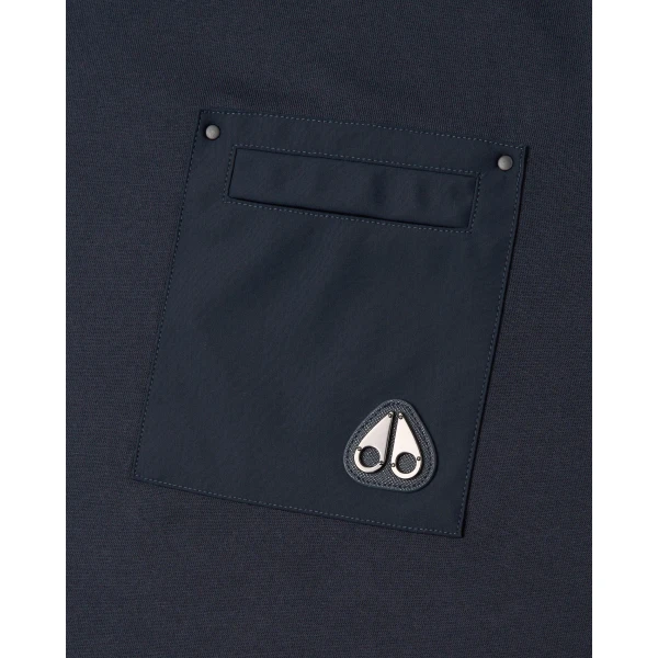 Moose Knuckles Dalon T-Shirt in Navy | T-shirts & vests | Luxury Shoes 