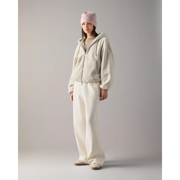 Moose Knuckles Eaton Bunny Reversible Hoodie in Alabaster | Hoodies | Luxury Shoes 