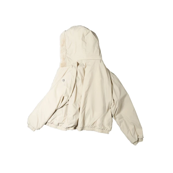 Moose Knuckles Eaton Bunny Reversible Hoodie in Alabaster | Luxury Shoes 