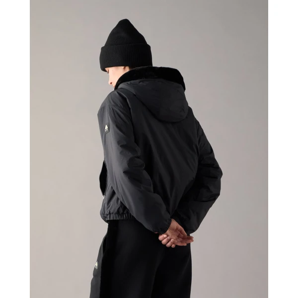 Moose Knuckles Eaton Bunny Reversible Hoodie in Black | Hoodies | Luxury Shoes 