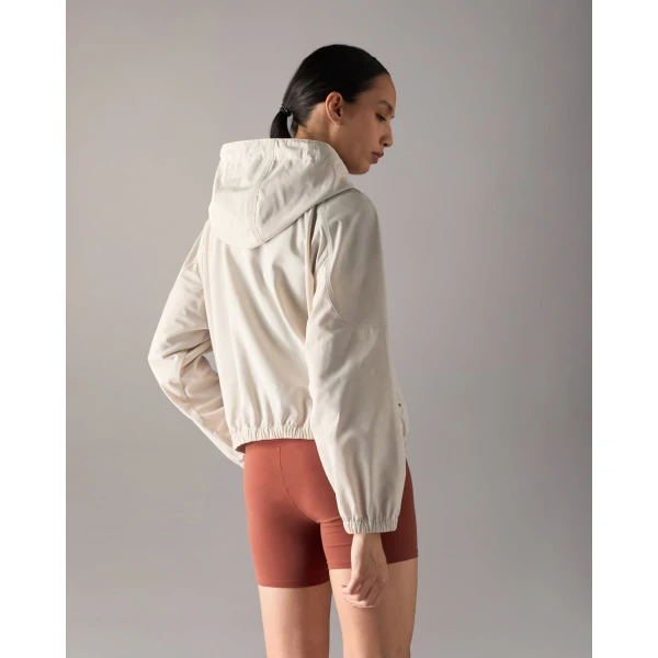 Moose Knuckles Elevate Hooded Jacket in Alabaster | Jackets | Luxury Shoes 