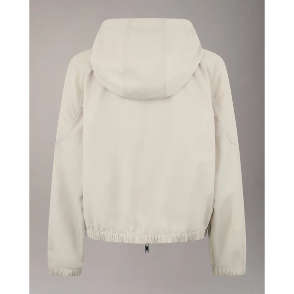 Moose Knuckles Elevate Hooded Jacket in Alabaster | Jackets | Luxury Shoes 