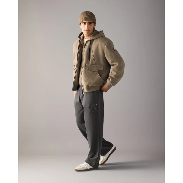 Moose Knuckles Elington Bomber in Ashen | Men Jackets | Luxury Shoes 