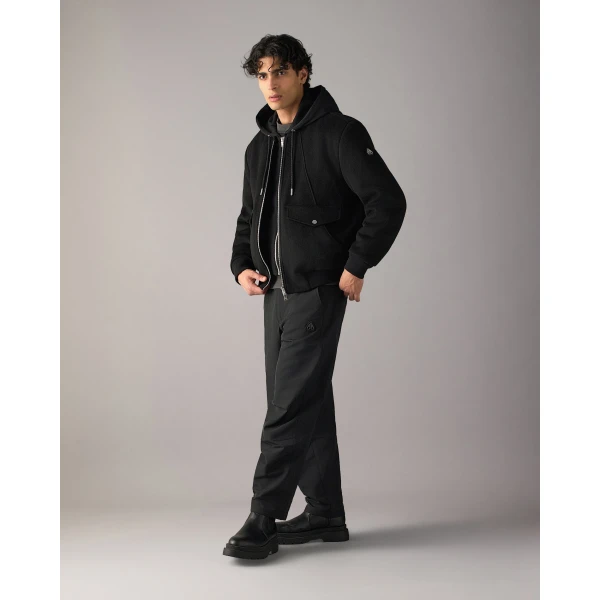 Moose Knuckles Elington Bomber in Black | Men Jackets | Luxury Shoes 