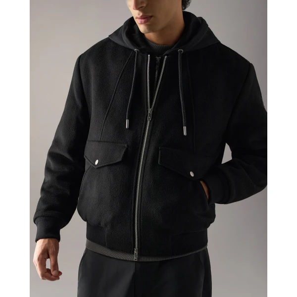 Moose Knuckles Elington Bomber in Black | Men Jackets | Luxury Shoes 