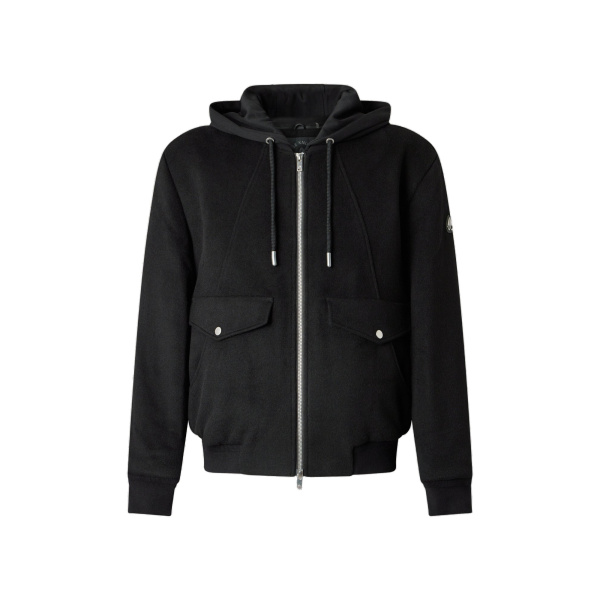 Moose Knuckles Elington Bomber in Black | Luxury Shoes 