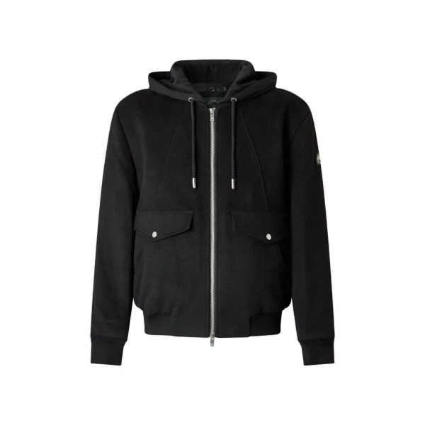 Moose Knuckles Elington Bomber in Black | Luxury Shoes 