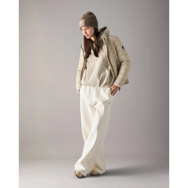 Moose Knuckles Elora Down Jacket in Alabaster | Jackets | Luxury Shoes 