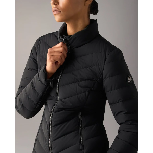 Moose Knuckles Elora Down Jacket in Black | Jackets | Luxury Shoes 
