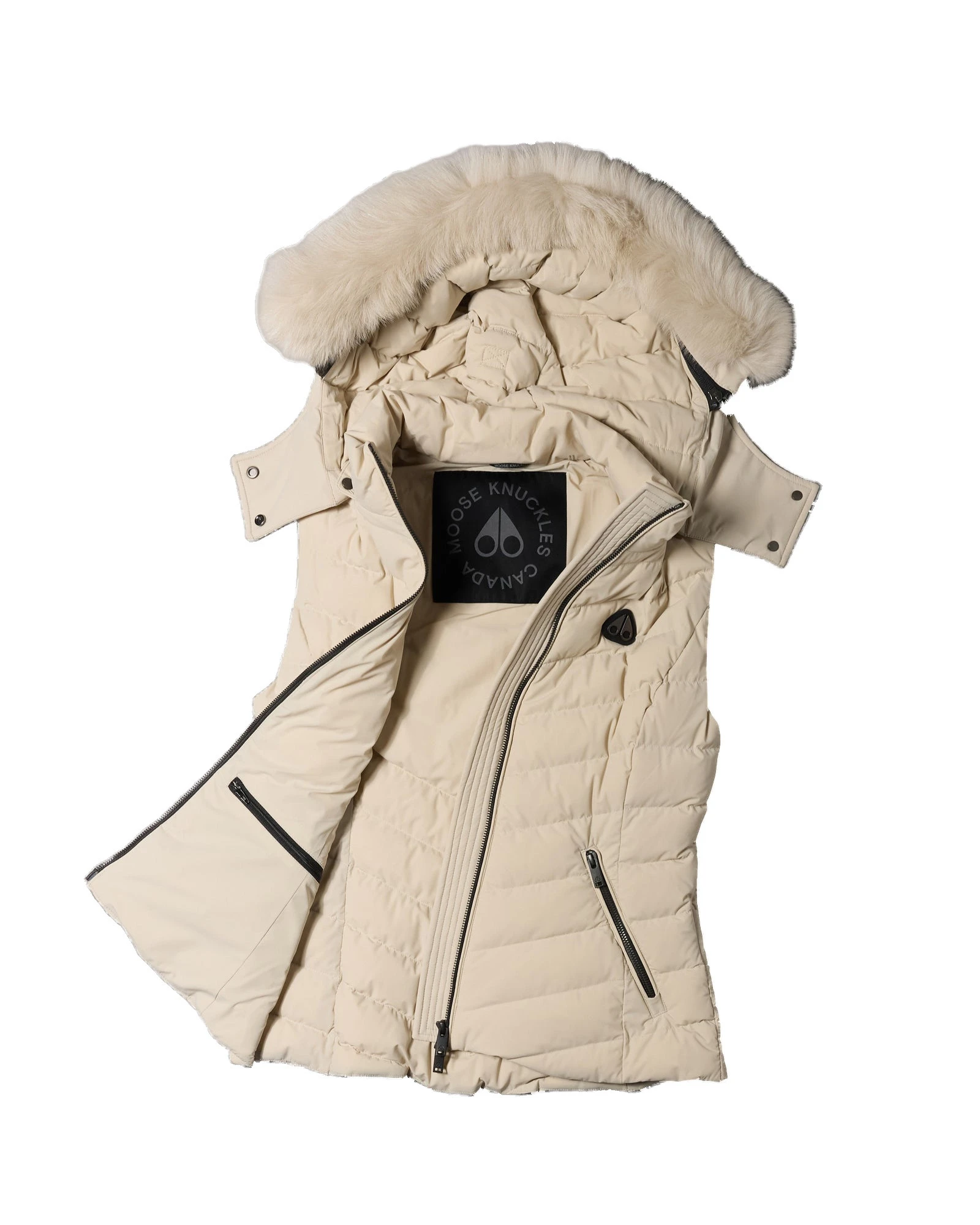 Moose Knuckles Elora Down Vest in Alabaster Moose Knuckles Elora Down Vest in Alabaster | Luxury Shoes