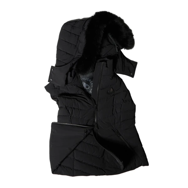Moose Knuckles Elora Down Vest in Black | Luxury Shoes 